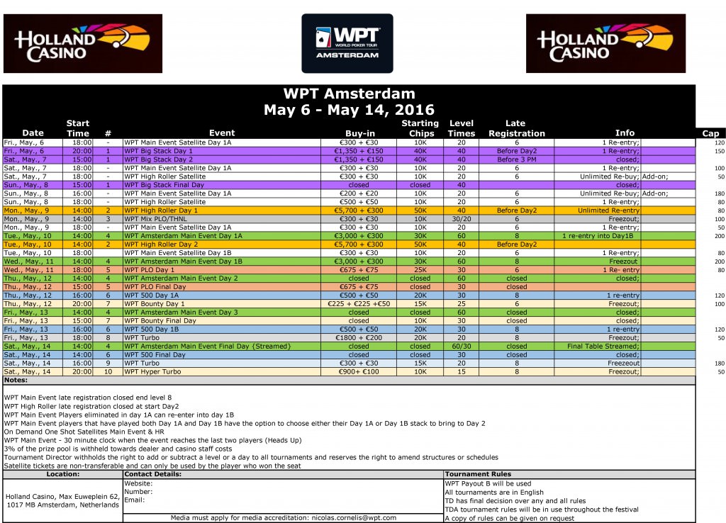 WPT-Amsterdam-2016-Tournament-Schedule